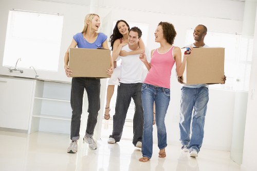 Organised unpacking of boxes in an Edgware home or office