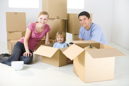 Removal van ready for a local move in Edgware