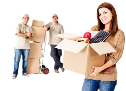 Prepared moving boxes and essentials for a house move in Edgware