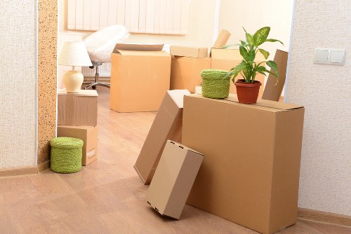 A moving van handling furniture safely in Edgware